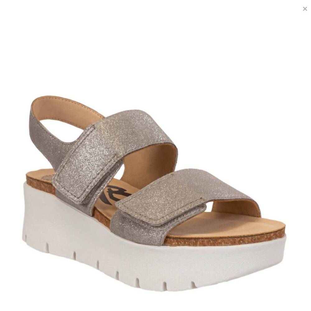 NEW OTBT women's montane platform sandals in silver